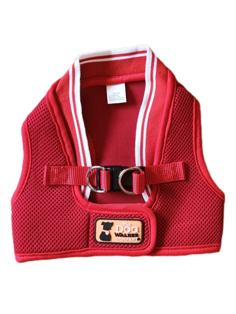 ❤️NWOT The Dog Walker Company Harness Medium M Pets Red White